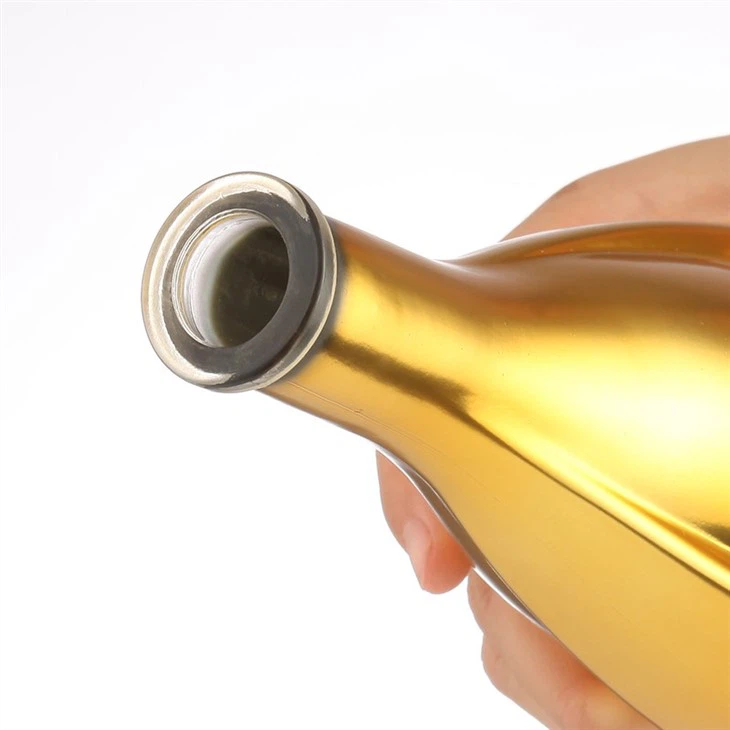 Gold Color 500ML Liquor Glass Bottle