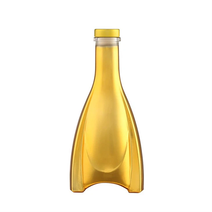 Gold Color 500ML Liquor Glass Bottle