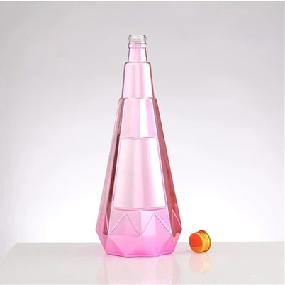 Electroplating Sticla de sticlă de vodcă de 700 ml