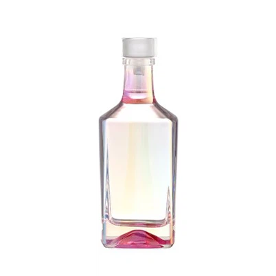 Sticlă pătrată de culoare roz 500 ml