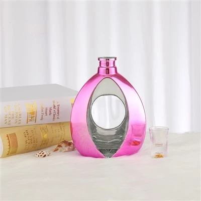 Sticlă de rachiu de culoare roz de vânzare fierbinte 700ML